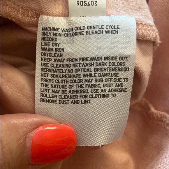 Uniqlo Pale Pink T-Shirt Dress W/Pockets - Picture 5 of 5